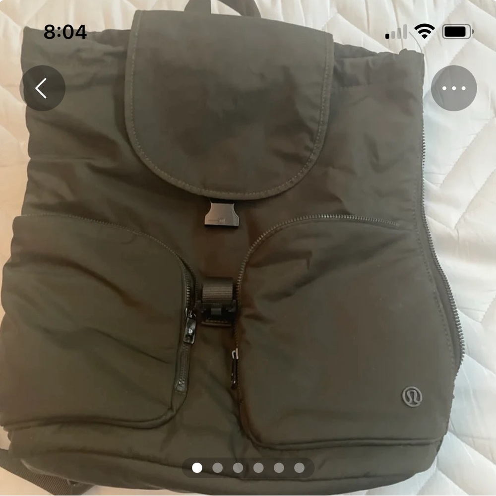 Lululemon olive green backpack